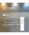 26W Firkantet LED pendel, CCT dimbar - 2500lm, 30x30cm, inkl. fjernkontroll, 3-i-1 fargeskift