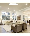 40W Firkantet LED designer pendel - 4000lm, 3-i-1 CCT, dimbar, hvit, 46x46cm