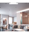 40W Firkantet LED designer pendel - 4000lm, 3-i-1 CCT, dimbar, hvit, 46x46cm