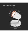 6W LED vegglampe - 4000K, hvit
