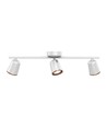 18W LED vegglampe - 4000K, hvit, 3 hoder