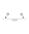 9W dobbel LED vegglampe - 3000K, hvit