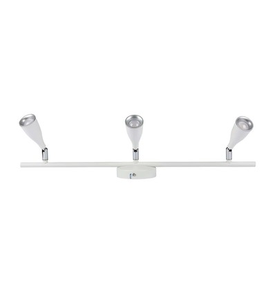 13,5W LED vegglampe - 1260lm, 4000K, hvit, 3-hoder design, inkl. lyskilde