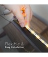 90 LED Stripe Sett - IP65 Stripelys, kompatibel med Alexa, Google Home, RGB+3in1, EU-plugg