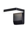 17W LED vegglampe - 4000K, sort