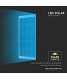 300W LED solcelle gatelykt - 3500lm, 6400K, aluminium, IP65, inkl. solcellepanel og batteri