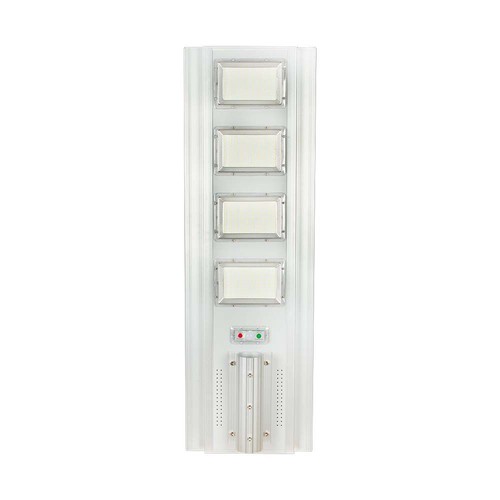 40W LED solcelle gatelampe - 4300lm, IP65, 6400K, aluminium, inkl. solpanel og batteri