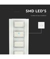 40W LED solcelle gatelampe - 4300lm, IP65, 6400K, aluminium, inkl. solpanel og batteri
