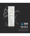 40W LED solcelle gatelampe - 4300lm, IP65, 6400K, aluminium, inkl. solpanel og batteri