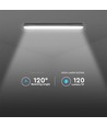 18W LED Vanntett Lampe - 60cm, Samsung Chip, Melkeaktig Deksel, 6500K