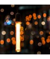 E27 2W T30 LED art filament pære - 1800K, amber glass, vintage effekt, lasergravering