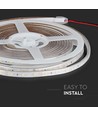 5m 3,2W/m sprutsikker LED strip - Grønt lys, IP65