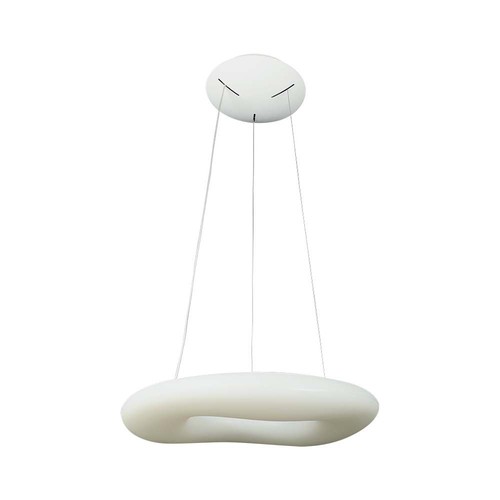 60cm 36W CCT dimbar designer pendel - Rund, 3900lm, inkl. fjernkontroll, 3 års garanti