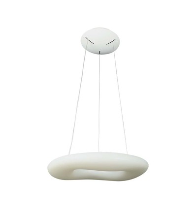 60cm 36W CCT dimbar designer pendel - Rund, 3900lm, inkl. fjernkontroll, 3 års garanti