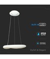 60cm 36W CCT dimbar designer pendel - Rund, 3900lm, inkl. fjernkontroll, 3 års garanti