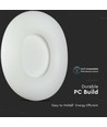 Rund LED Overflatpendel 78W - Designer, Fargeskiftende, 750x130, Dempbar, Hvit