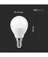 E14 4,8W dimbar LED kronepære - P45, RGB+3000K, inkl. fjernkontroll, 470lm