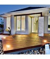 2W Solara LED bedlampe med sensor - IP65, 3000K, hvit, solcelle, 3 års garanti