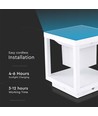 2W Solara LED bedlampe med sensor - IP65, 3000K, hvit, solcelle, 3 års garanti