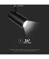 35W Samsung LED skinnespot - Sort, 4000K, COB, 3000lm, IP20