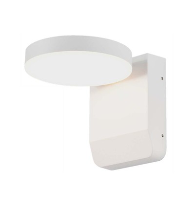 17W Rund LED vegglampe - IP65, hvit, 2500lm, 3000K, fasadebelysning