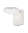 17W rund LED vegglampe - IP65, hvit, 2480lm, 4000K, aluminium