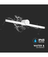 10W LED bad- / speillampe - IP65, 61cm, hvit