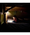 8W LED solcelle vegglampe med sensor - 950lm, 3000K, IP65, 4000mAh batteri