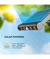 8W LED solcelle vegglampe med sensor - 950lm, 3000K, IP65, 4000mAh batteri