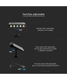 8W LED solcelle vegglampe med sensor - 950lm, 3000K, IP65, 4000mAh batteri