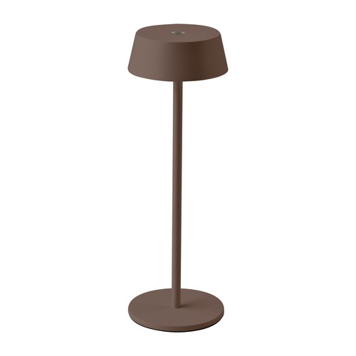 Oppladbar LED bordlampe Inne/ute - Corten, touch dimbar, 3000K, IP54