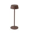 Oppladbar LED bordlampe inne/ute - Cortenfarget, touch-dimbar, IP54
