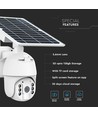 HD Smart 4G Solcelle PTZ kamera med PIR sensor - Full HD, 360° pan-tilt, hvit, inkl. solcellepanel