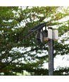 Utendørs WiFi PTZ solcelledrevet kamera - 360° Trygghet, Full HD & Fargenattesyn, IP65, Svart