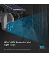 Utendørs WiFi PTZ solcelledrevet kamera - 360° Trygghet, Full HD & Fargenattesyn, IP65, Svart