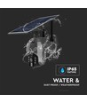 Utendørs WiFi PTZ solcelledrevet kamera - 360° Trygghet, Full HD & Fargenattesyn, IP65, Svart