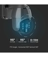 Utendørs WiFi PTZ solcelledrevet kamera - 360° Trygghet, Full HD & Fargenattesyn, IP65, Svart
