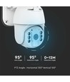 WiFi HD Smart Solar PTZ kamera med solcelle - 2MP, IP65, PIR sensor, 360° rotasjon, Smart Life app