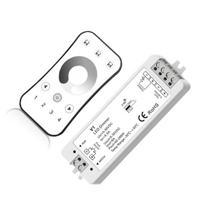 LEDlife rWave-kontroller med fjernkontroll - 12V (96W), 24V (192W)