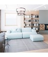 92W LED lysekrone pendel, 3-trinns dimbar - 4550lm, 3000K, kaffebrun aluminium, 360 grader lysspredning