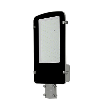 100W LED gatelykt med Samsung LED chip - 100lm/W, IP65, grått kabinett, utendørs