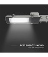 100W LED gatelykt med Samsung LED chip - 100lm/W, IP65, grått kabinett, utendørs