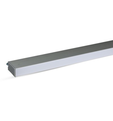 120cm 40W LED lysskinne med Samsung chip - Silver, 6400K, 120°, inkl. wireoppheng