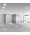 20W Ø17cm LED innfellingspanel - Samsung Chip, Hull: Ø14,5 cm, 6400K, hvit kant