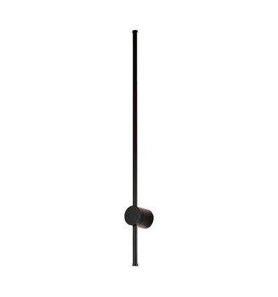12W LED vegglampe, RA90 - IP65, sort, 1590lm, 4000K, 65cm høy