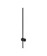 12W LED vegglampe, RA90 - IP65, sort, 1590lm, 3000K, 65cm høy