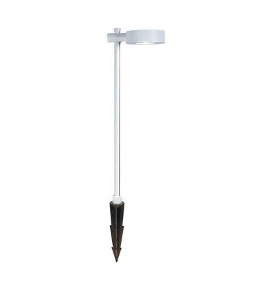 6W LED bedlampe / hagelampe, RA90 - Hvit, IP65, 4000K, 102,5cm høy, inkl. lyskilde