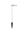 6W LED bedlampe / hagelampe, RA90 - Hvit, IP65, 4000K, 102,5cm høy, inkl. lyskilde
