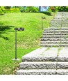 6W LED hagelampe, sort - IP54, 3000K, RA90, inkl. lyskilde