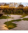 6W LED hagelampe bedlampe, sort, 102,5 cm - IP65, RA90, 4000K, aluminium